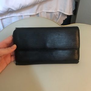 Authentic black epi leather Louis Vuitton wallet